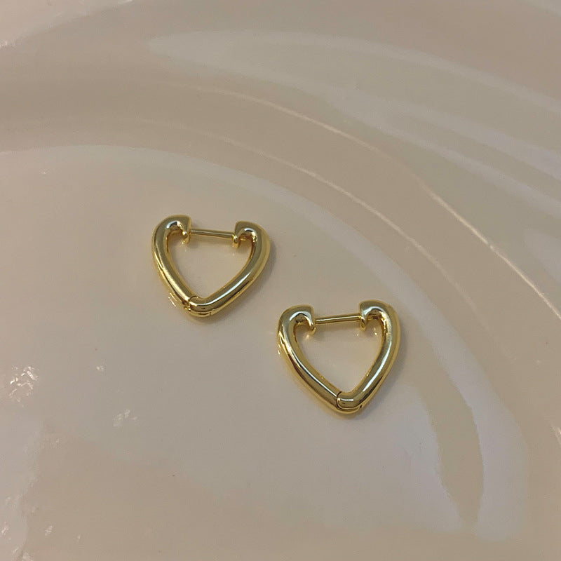 Heart-Shaped Earrings Made of Stainless Steel Kalsten