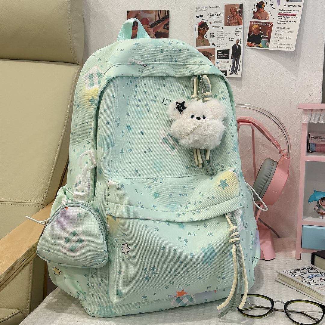 Cartoon-Embellished Casual Backpack Kalsten