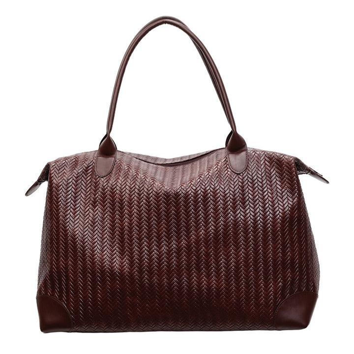 Elegant Tote Bag Made of Woven Synthetic Leather Kalsten