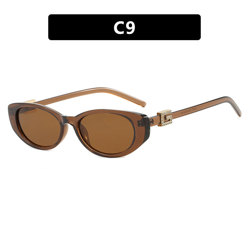 Women's cat-eye sunglasses with elegant metal frame and protective UV filter Kalsten