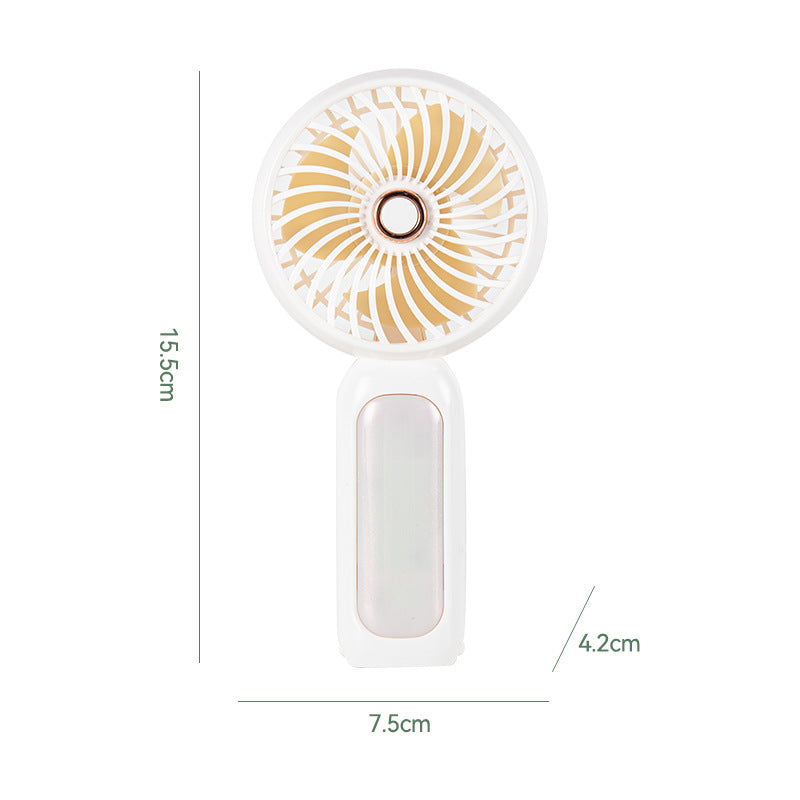 Women's Portable Hand Fan with USB Charging Function and Ergonomic Handle Kalsten