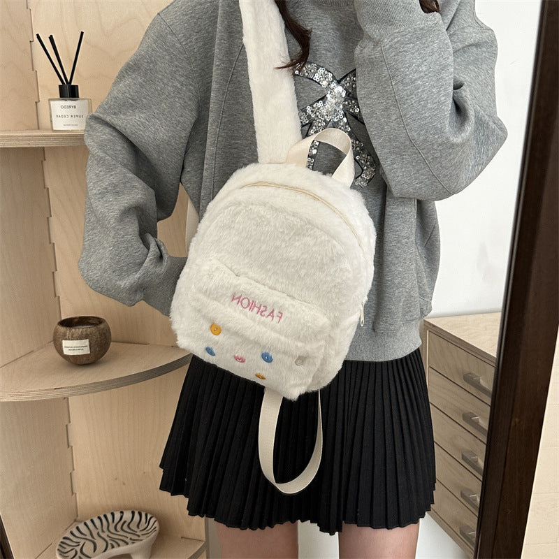 Plush backpack with playful design Kalsten