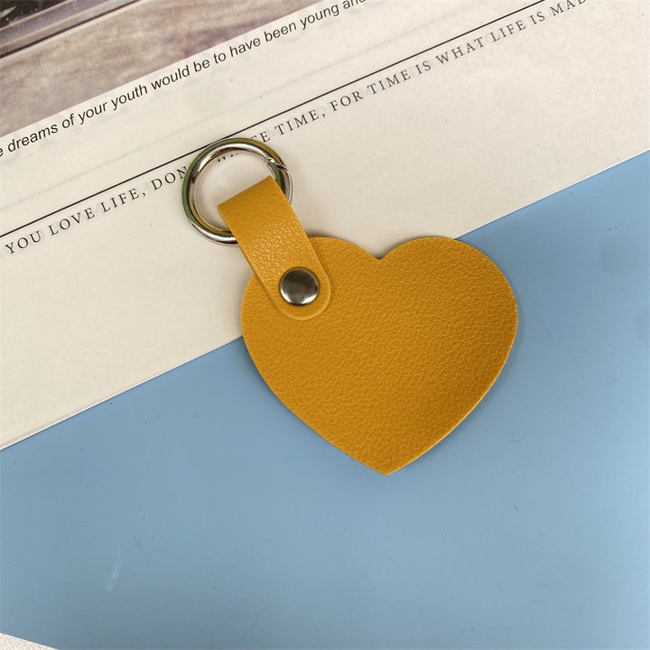 Premium Heart-Shaped Leather Keychain kalsten