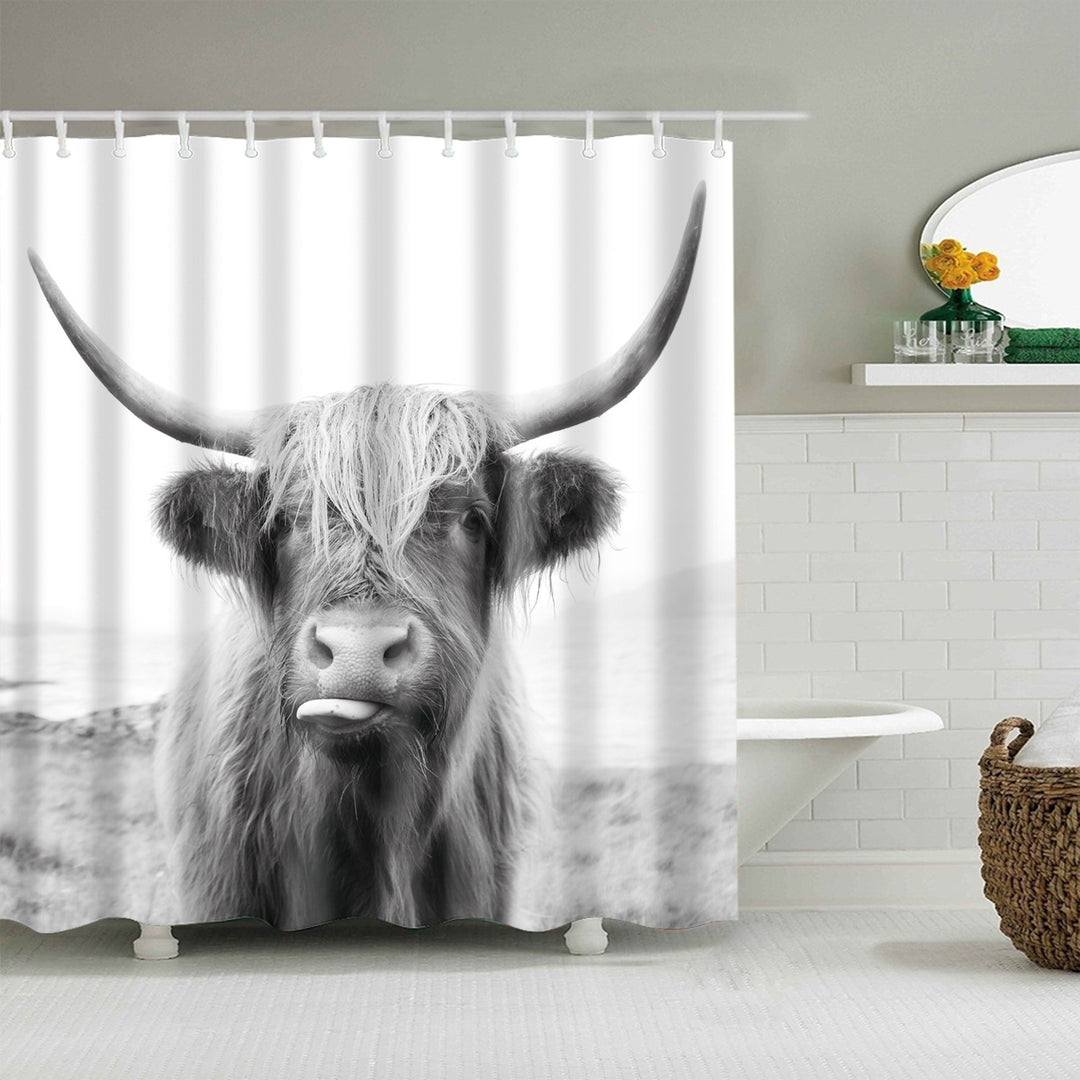 Floral Patterned Bathroom Shower Curtain Kalsten
