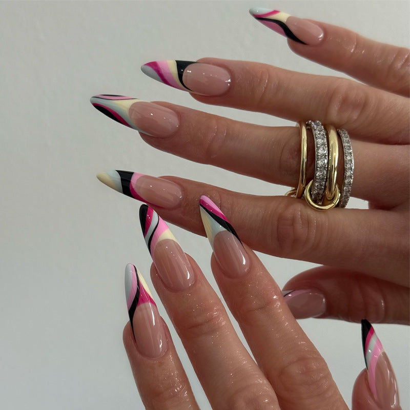 Artistic Long-Lasting Stiletto Press-On Nails Kalsten