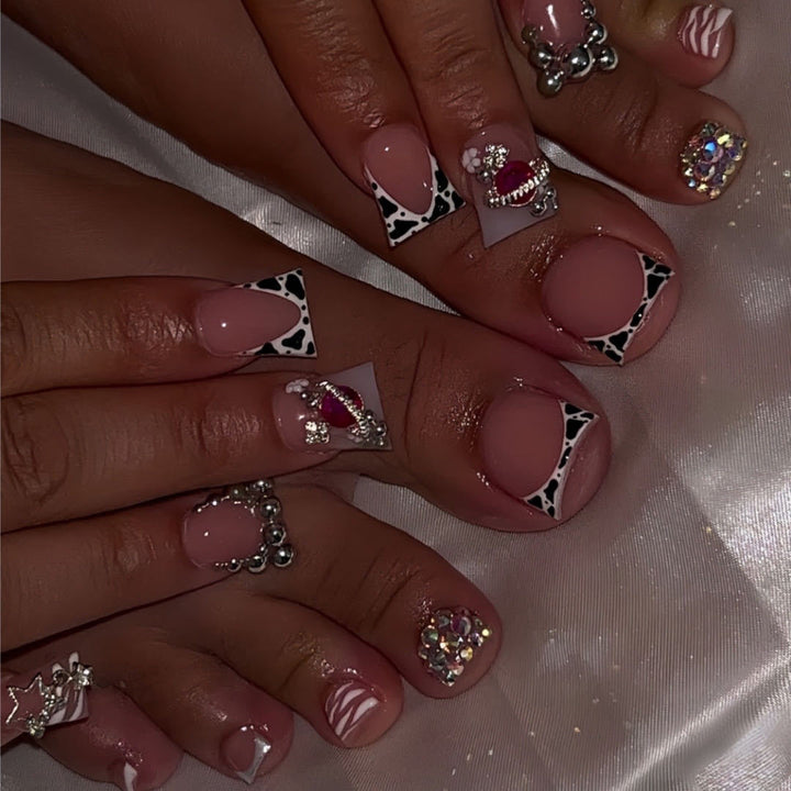 Artistic Gem-Embellished Nail Art Set Kalsten