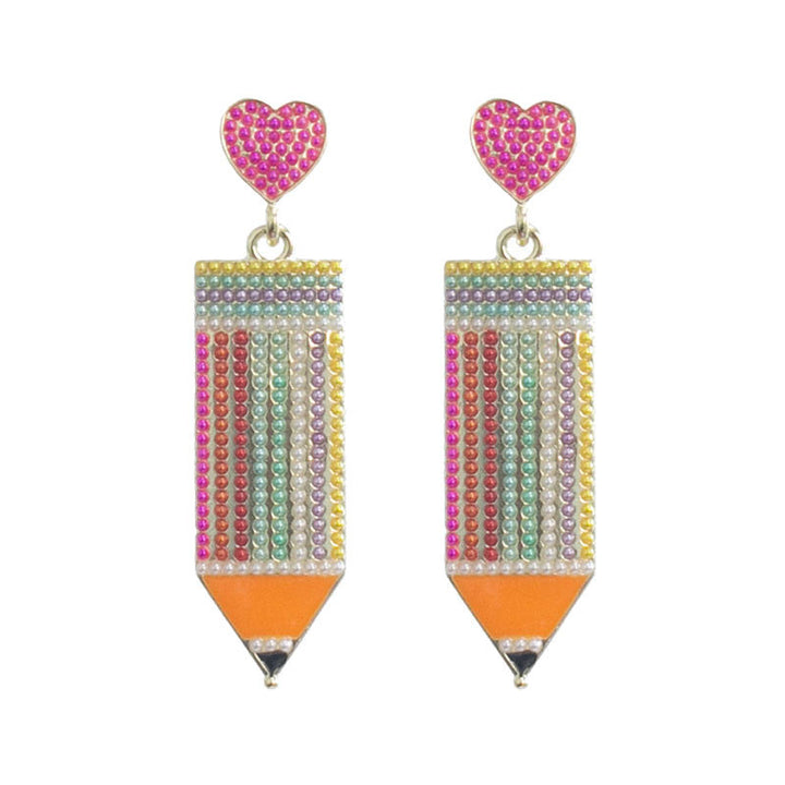 Artistic Beaded Dangle Earrings Kalsten