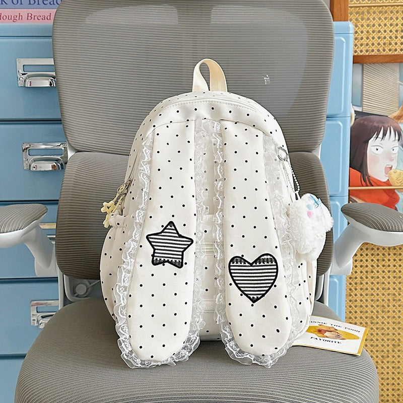 Cute Bunny-Ear Drawstring Backpack Kalsten
