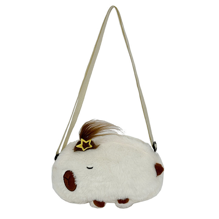 Plush Shoulder Bag with Cute Animal Design Kalsten