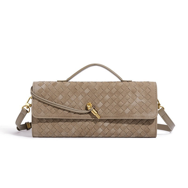 Textured Suede Clutch Bag Kalsten