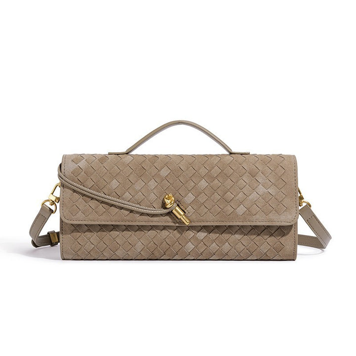 Textured Suede Clutch Bag Kalsten