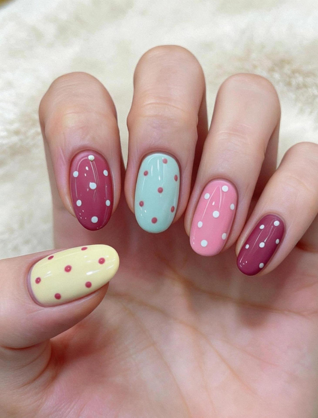 Decorative Polka Dot Nail Art Set