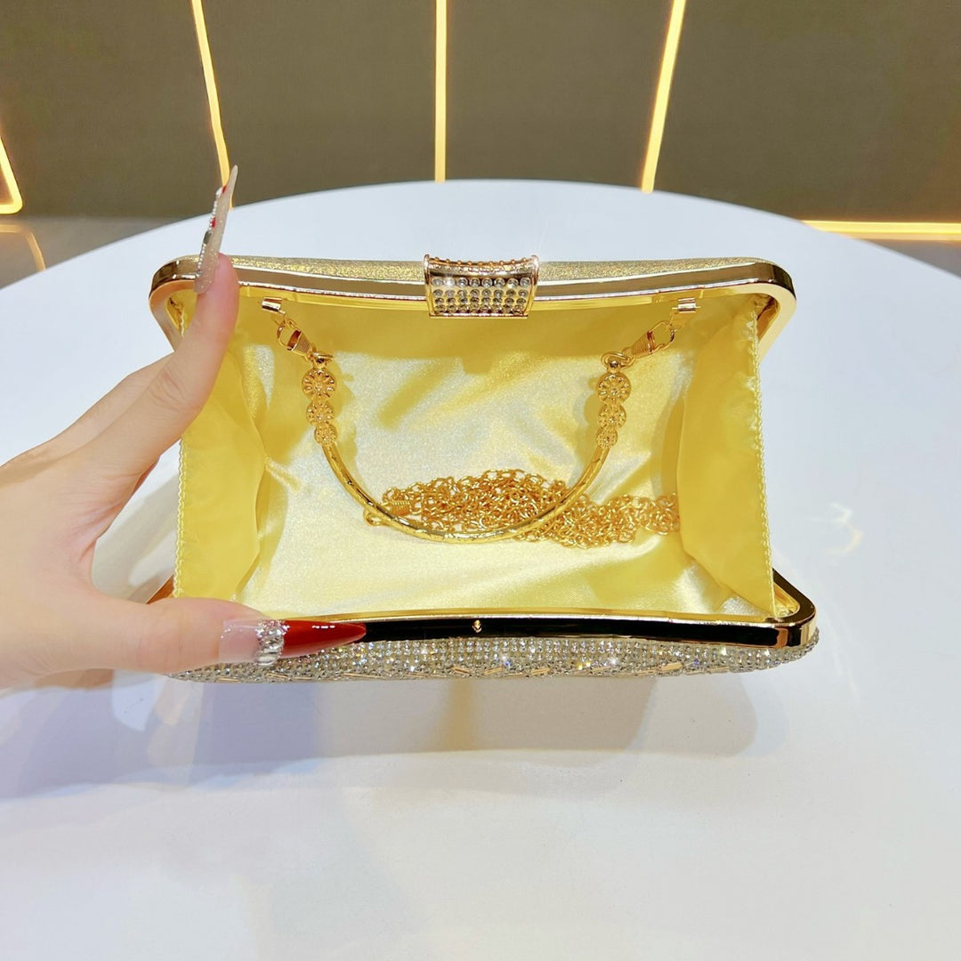 Glamorous Rhinestone Detailed Evening Handbag