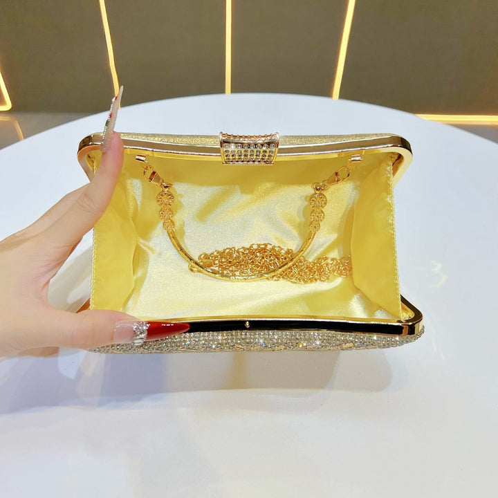 Glamorous Rhinestone Detailed Evening Handbag