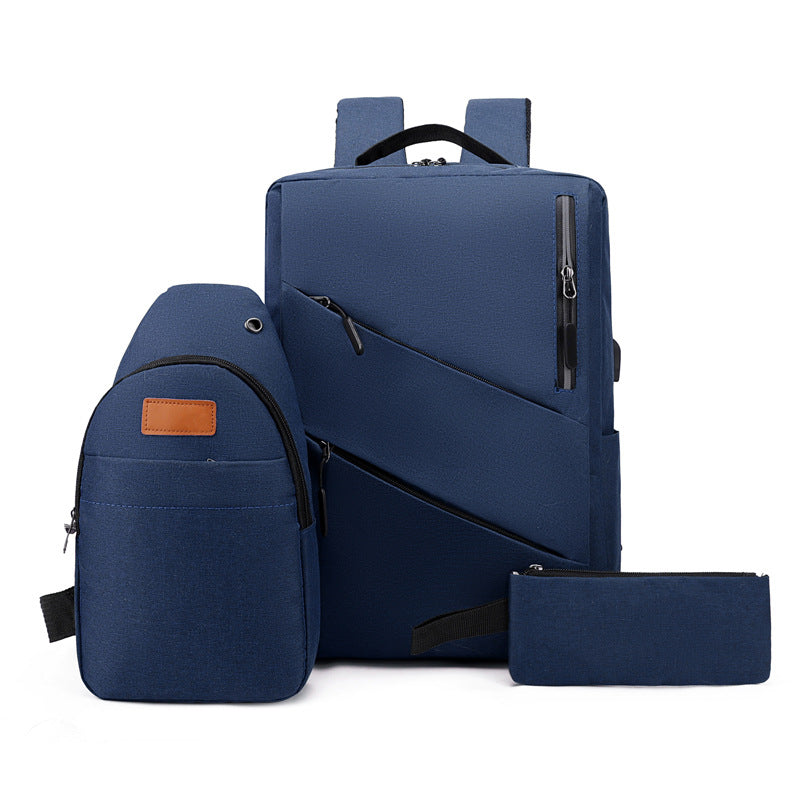 Multi-Compartment Sleek Backpack Set Kalsten