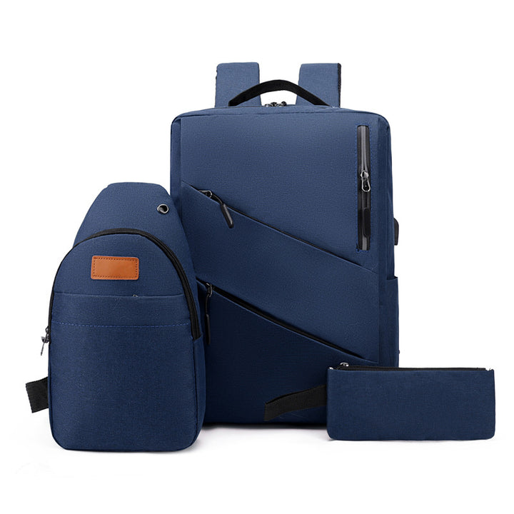 Multi-Compartment Sleek Backpack Set Kalsten