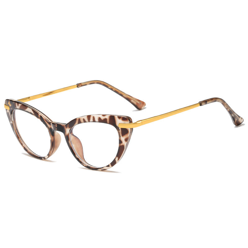 Women's Cat-Eye Sunglasses with Shiny Metal Frame Kalsten