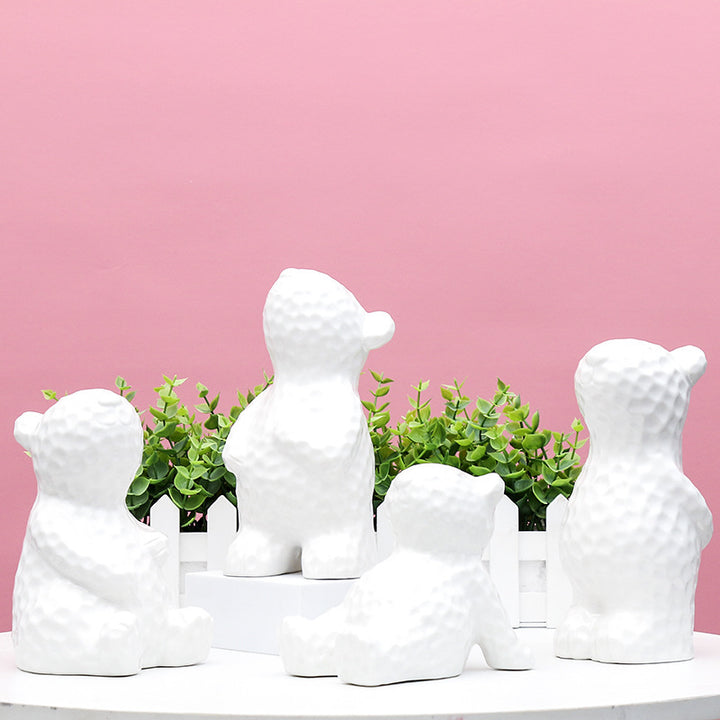 Decorative Ceramic Bear Figurine Kalsten