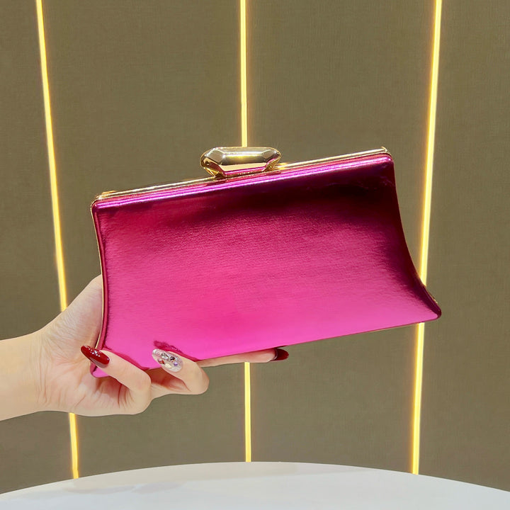 Elegant Metallic Evening Clutch