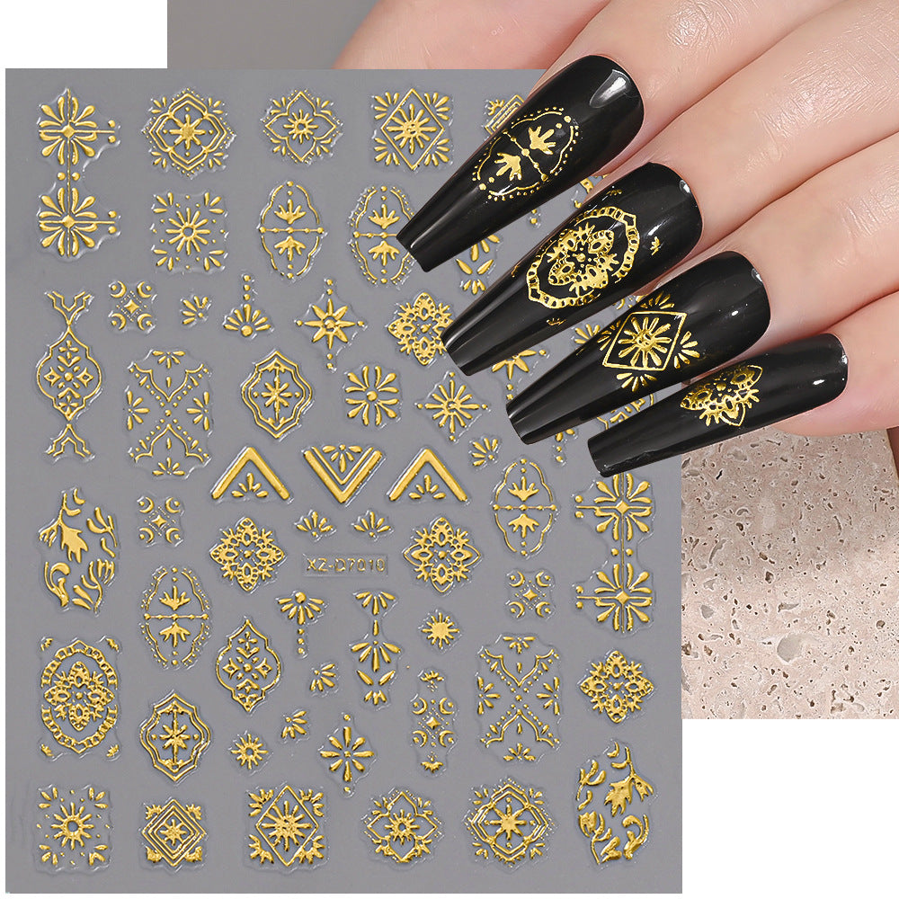 Floral Decorative Nail Art Stickers