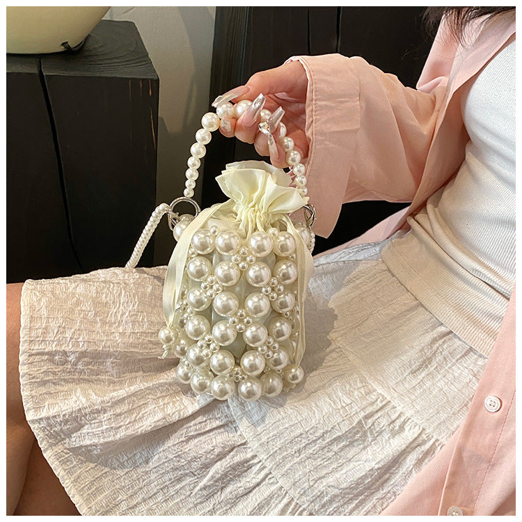 Pearl-Embellished Mini Bag