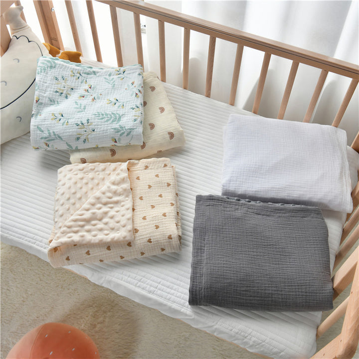Plush Quilted Double-Sided Baby Blanket kalsten