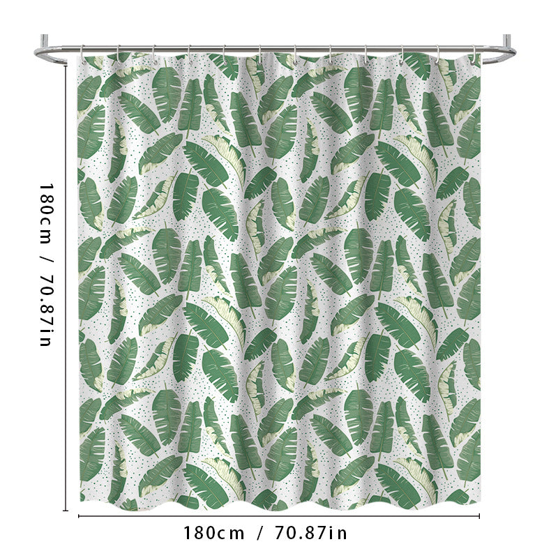 Leaf Print Shower Curtain Kalsten