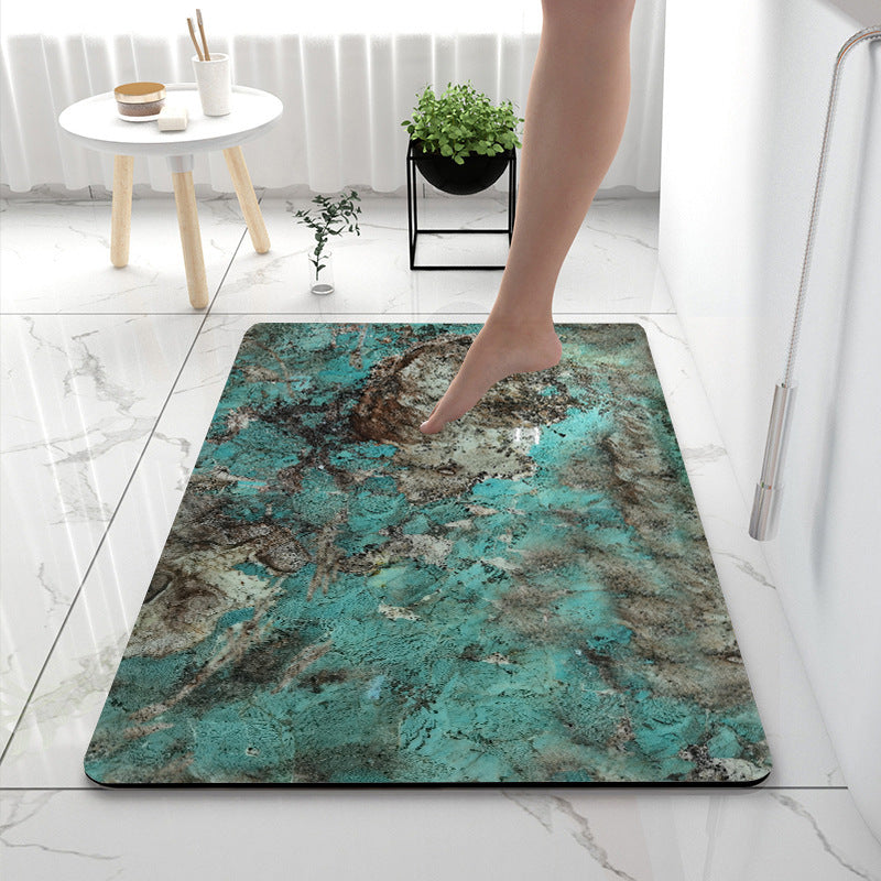 Soft Touch Marble Bath Mat Kalsten