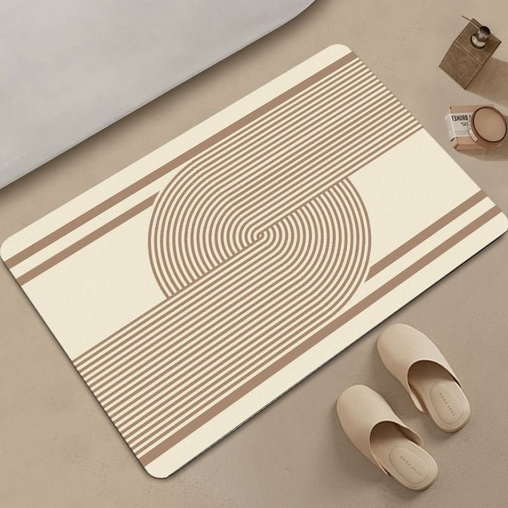 Abstract Geometric Pattern Bath Mat