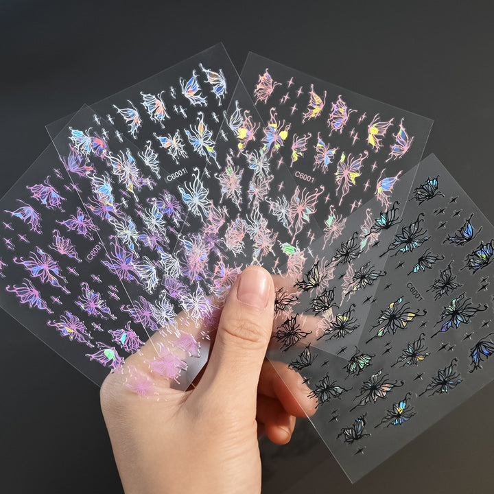 Artistic Butterfly Nail Art Decals