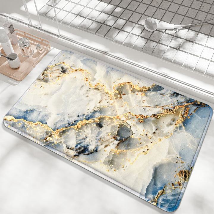 Abstract Marble Design Bath Mat Kalsten