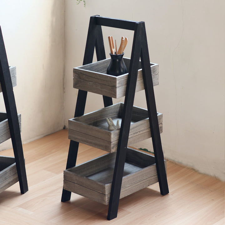 Three-door wooden shelf with modern design Kalsten
