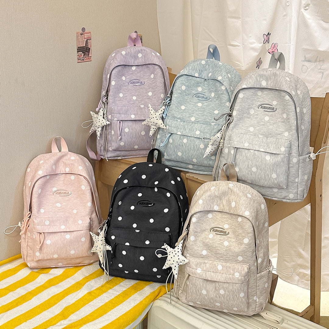 Cute Decorative Polka Dot Backpack Kalsten