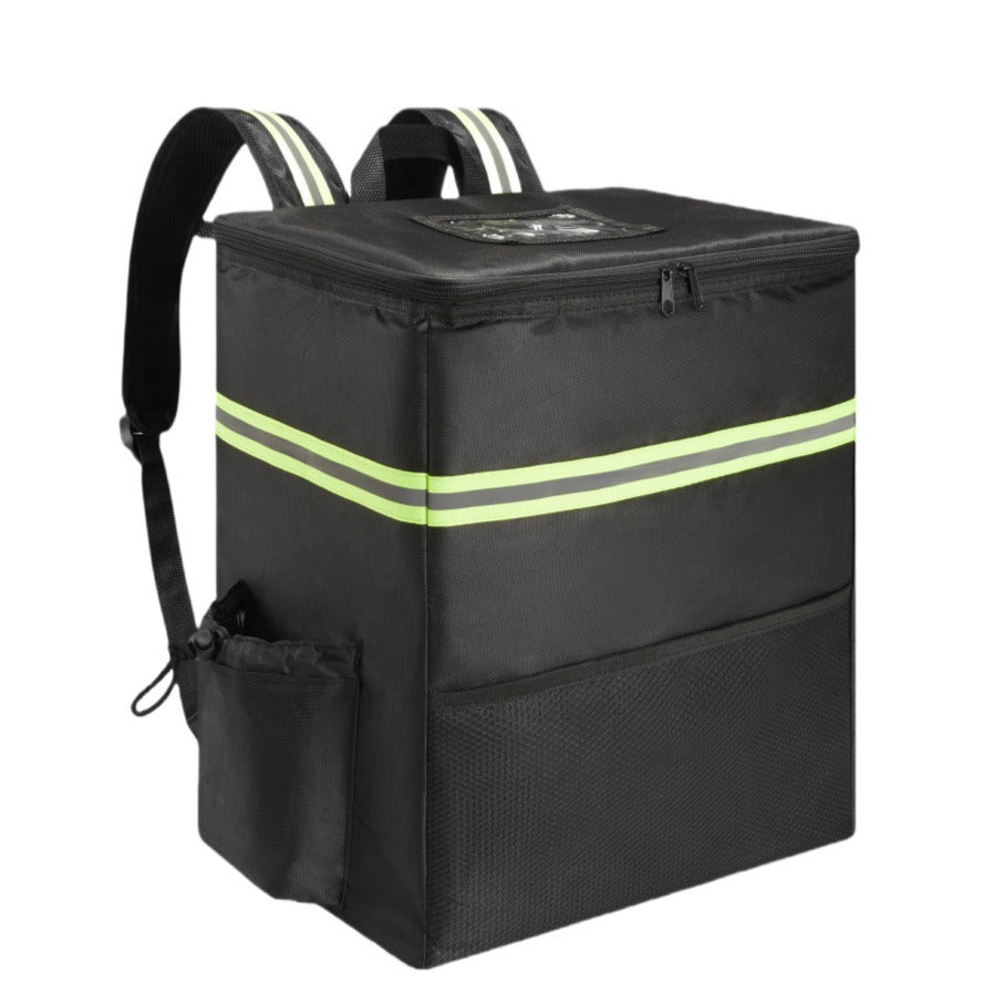 Unisex nan insulated delivery backpack with thermal insulated box, reflective stripes and extra sturdy bottom Kalsten