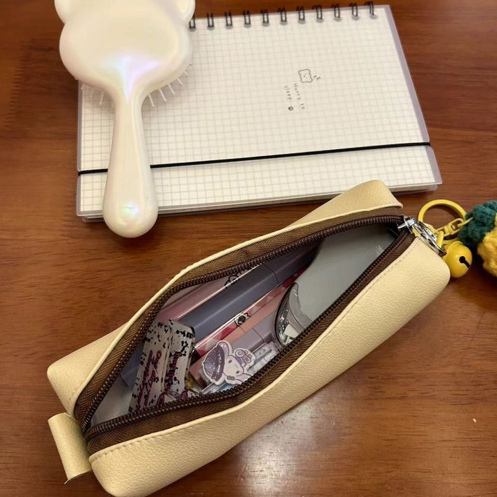 Premium Textured Leather Pencil Case