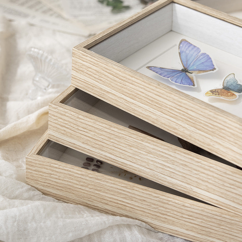 Floral Shadow Box Display Frame for Home Decor