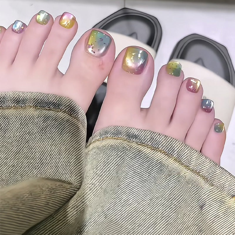 Gradient Color Acrylic Nails Kalsten