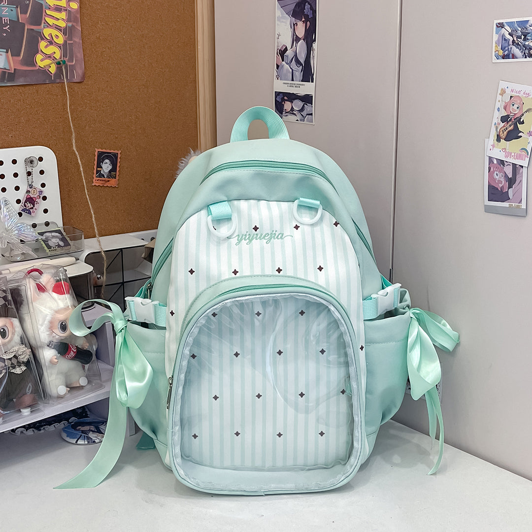 Transparent Window Multi-Compartment Backpack Kalsten