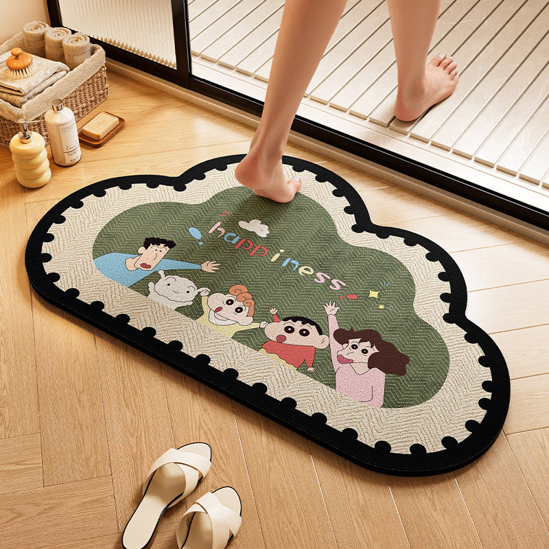 Playful Dog-Themed Bath Rug Kalsten