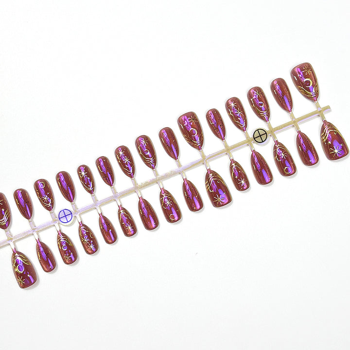 Celestial Themed Press-On Nail Set Kalsten