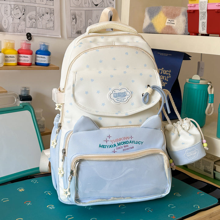 Stylish Water-Resistant Star-Patterned Backpack Kalsten