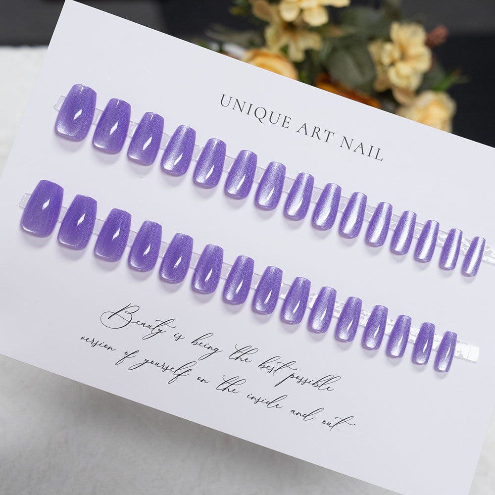 Glossy Acrylic Press-On Nail Set