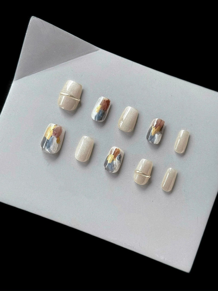 Artistic Press-On Nail Design Kit