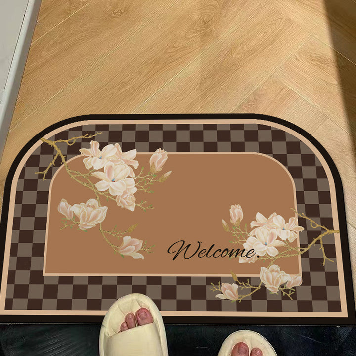 Floral Welcome Mat