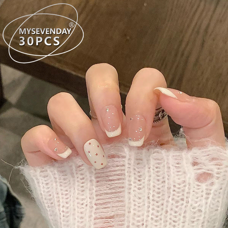 Luxury Press-On Nail Set with Rhinestone Accents Kalsten
