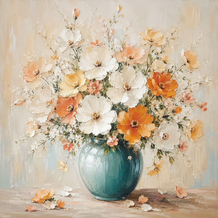 Floral Art Canvas Print for Home