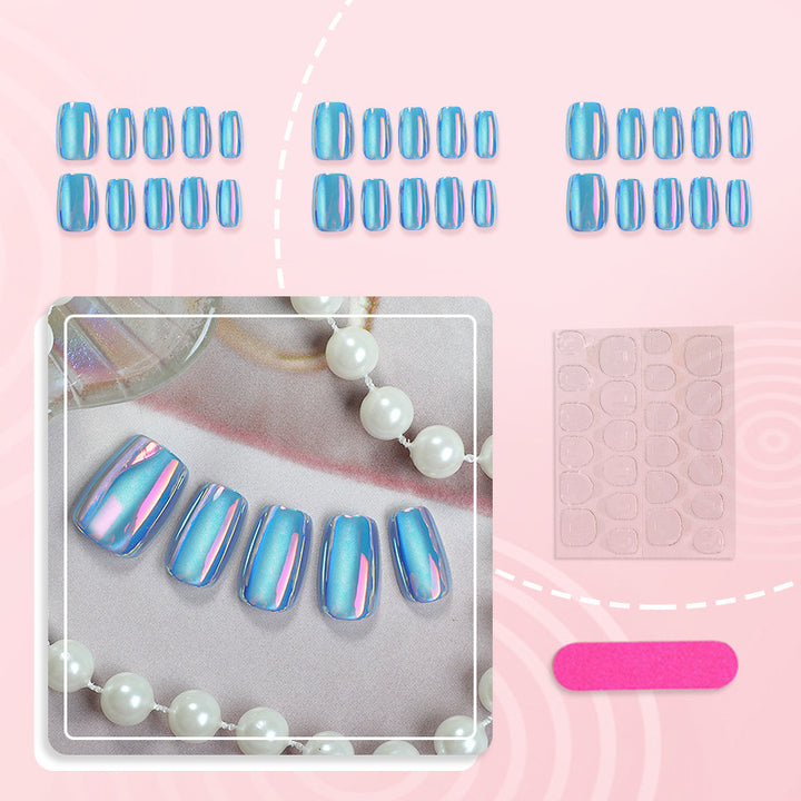 Iridescent Nail Art Press-On Set