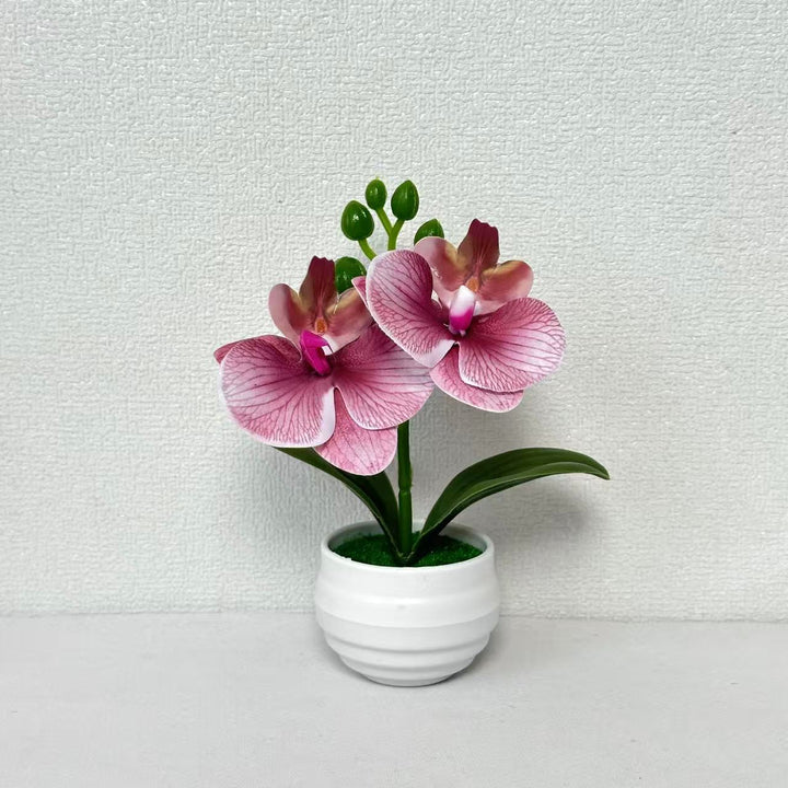 Realistic Artificial Orchid Plant Arrangement for Home Display
