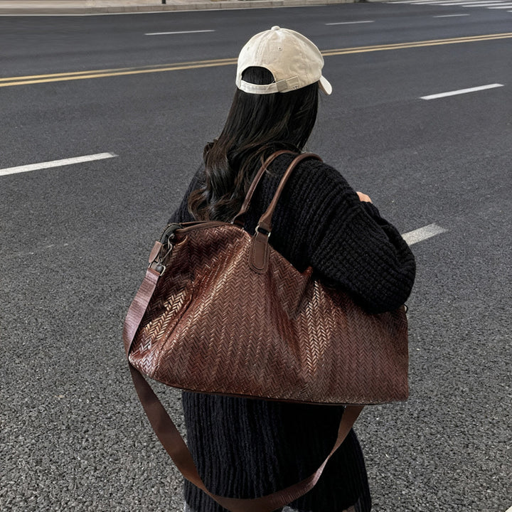 Noble and Durable Travel Bag in Modern Wave Pattern Kalsten