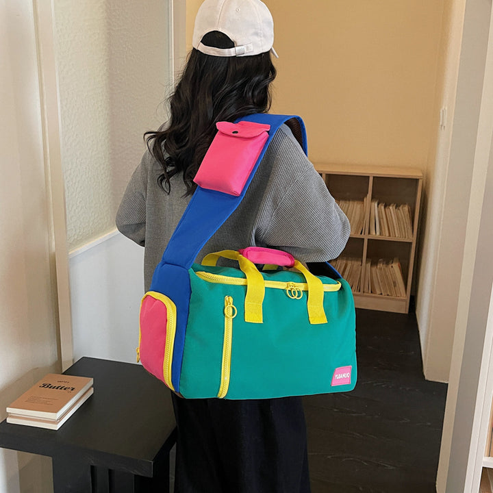 Colorful Multi-Pocket Active Travel Duffle Bag Kalsten